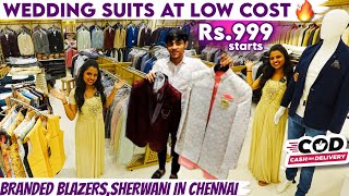 😍Wedding Suits at Low Cost  Branded Blazers Sherwani in Chennai  COD Available  Textiles India [upl. by Scotty290]