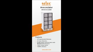 Selec Annunciator AN800230V  Features and Applications [upl. by Tanya344]