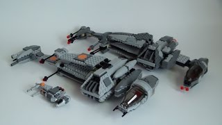 LEGO Star Wars BWing Comparison 6208amp75050 [upl. by Noimad]