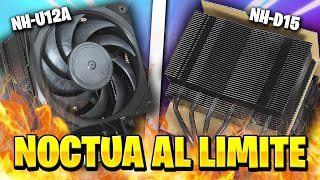 NOCTUA AL LIMITE con MUCHO CALOR  REVIEW NOCTUA NHU12A y NHD15 ¿Son MEJOR que WATERCOOLING [upl. by Sylirama]