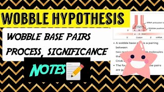 Wobble hypothesis Notes 😎📝 [upl. by Sigmund249]