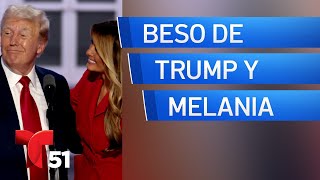 El beso de Trump y Melania [upl. by Sierra]