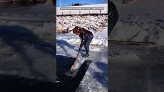 Techniques for Salvaging the Cut Ice Cubes in Water [upl. by Yoko]