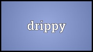 Drippy Meaning [upl. by Aicertap]