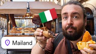 1 Tag NUR STREETFOOD ESSEN in MAILAND ITALIEN [upl. by Anawyt]