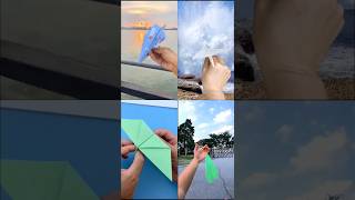 4cool origami Flying paper plane that fly far shorts [upl. by Alper46]