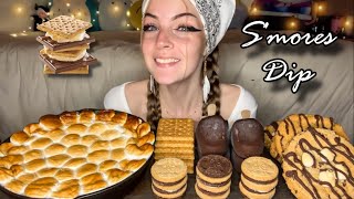 SMORES DIP MUKBANG Vegan No Talking [upl. by Illona933]