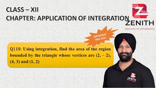 Using integration find the area of the region bounded by the triangle whose vertices are 2 – 2 [upl. by Marasco]