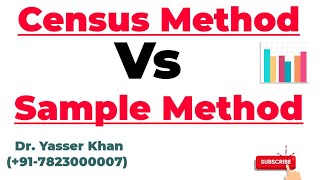 Census Method Vs Sample Method [upl. by Aicilat]