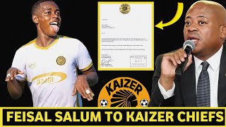 ⛔TRANSFER NEWSLATEST NEWS ON KAIZER CHIEFS NEW STRIKER CONFIRMED FEISAL SALUM DEAL DONE✅CHIEFS NEWS [upl. by Nielson]