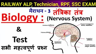 Biology  Nervous System l तंत्रिका तंत्र l For SSC Cgl  chsl upsc  Alp Technician by Rohit sir [upl. by Eiramnna662]