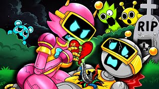 Pink Bot Steals Fun Bots Heart  Incredibox Sprunki Animation [upl. by Ireg]