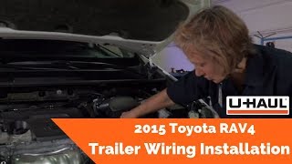 2015 Toyota RAV4 Trailer Wiring Installation [upl. by Pattin]