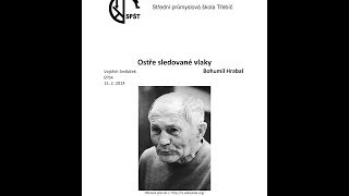 Bohumil Hrabal Ostře sledované vlaky [upl. by Dulcinea]