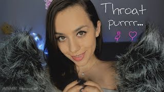 ASMR Purring like a real cat 😱 😼  ASMR Throat purr [upl. by Jennica]