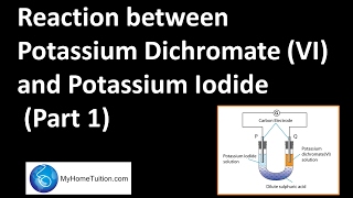 Reaction between Potassium Dichromate VI and Potassium Iodide Part 1  Redox Equilibrium [upl. by Uird819]