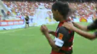 Gol de falta de Ronaldinho Gaúcho pelo Flamengo  Flamengo 1 x 0 Boa Vista [upl. by Eerrehs859]