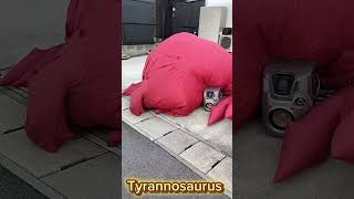 Dinosaur shooting game event production  Tyrannosaurus Inflatable  恐竜シューティング ティラノサウルス Dinosaur [upl. by Fillian586]