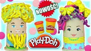 Play Doh • Fryzjer • Brokatowe fryzury • bajki dla dzieci [upl. by Runstadler]