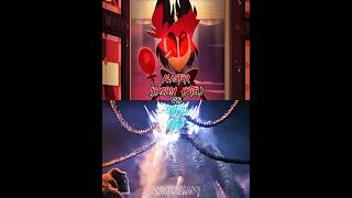 Shimo GXK vs Alastor Hazbin Hotel godzillaxkongthenewempire hazbinhotel [upl. by Naihs838]