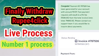 Rupee4click Money Finally Bank Withdraw Rupee 4 Click  Rupeeclick  Rupee 4 Click Payment Proof [upl. by Alissa476]