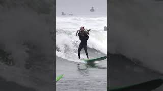 Tandem surfing at Malibu [upl. by Iny]