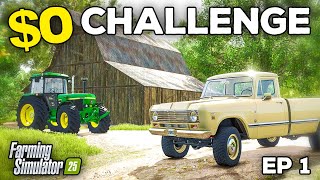 STARTING WITH 0  Farming Simulator 25  Survival Challenge  Episode 1 [upl. by Tdnerb]