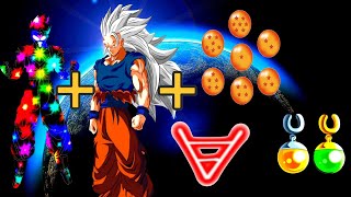 Goku Mui 3 ➕Ultimate Being Dragon ball  Omni infinity fusion vs All dragonball Z [upl. by Barden913]