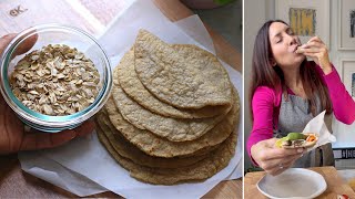 No comas pan prepara estas tortillas de avena con solo 3 ingredientes [upl. by Reyam]