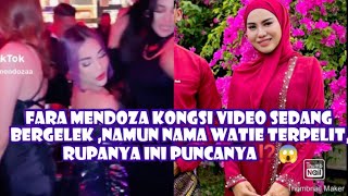 fara mendoza kongsi video sedang bergelek namun nama watie terpelit rupanya ini puncanya⁉️😱 [upl. by Juline]