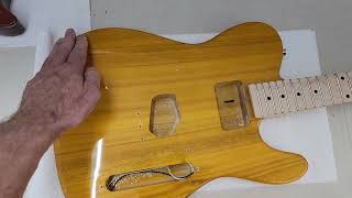 DIY Fender Acoustasonic part 1 Converting a Glarry Telecaster into an Acoustasonic [upl. by Dannye92]