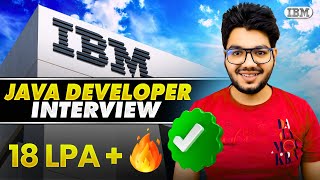 IBM Java Developer Interview Experience amp Questions [upl. by Amsaj]