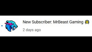 Did MrBeast Gaming Just Subscribed To Me [upl. by Arrec]