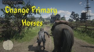 How to Change Primary Horses Red Dead Redemption 2 [upl. by Schalles]