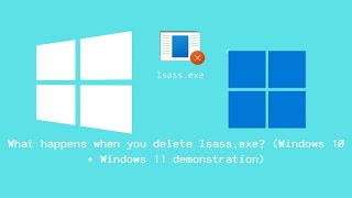 What happens when you kill lsassexe in the task manager Windows 10  Windows 11 demonstration [upl. by Adnohryt]