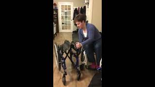 Wheelchair Basics  4 How to Completely Fold Wheelchair [upl. by Wiggins]