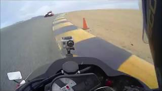 Sidecar Racing Crash Chuckwalla Raceway [upl. by Kcirrek56]