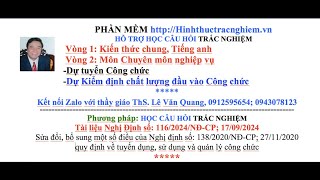 Dự tuyển Công chức Tỉnh Bà RịaVũng TàuNĐ1162024NĐCP1792024 Sủa NĐ1382020NĐCP27112020 [upl. by O'Kelly]