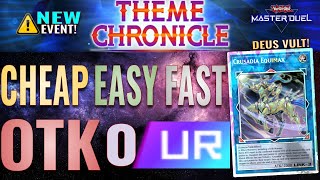 Theme Chronicles 0 UR Crusadia Black Garden Easiest Cheapest Fastest OTK  YuGiOh Master Duel [upl. by Fair197]