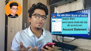 DOWNLOAD PDF STATEMENT USING BOI MOBILE APP EASY  AVOID USING BOIBANK OF INDIA PASSBOOK [upl. by Yazbak]