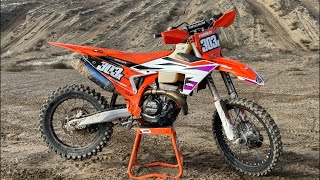 Factory Edition KTM 350 XCF First Ride [upl. by Norat511]