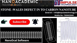 Stone Wales defect into carbon nanotube Using NANODCAL Simulator [upl. by Apul]