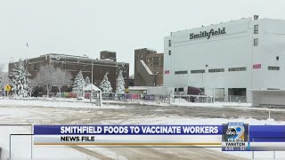 Smithfield Foods To Vaccinate Workers [upl. by Ecnerwaled850]