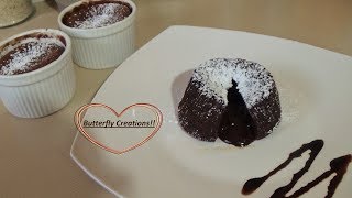 Συνταγή για σουφλέ σοκολάτας  lava cake [upl. by Haididej]