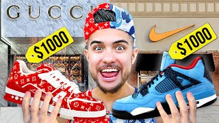 Hypebeast VS Designer Sneaker Shopping [upl. by Dex887]