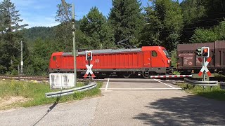 Bahnübergang  Železniční přejezd Unterhippensbach D  682024 [upl. by Gnoc]