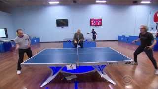 Will Shortz and Bob Mankoff Play Table Tennis [upl. by Hauger296]