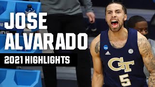 Jose Alvarado highlights from the 2021 NCAA tournament [upl. by Flodnar866]