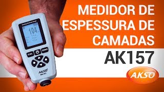 Medidor de Espessura de Camadas AK157 [upl. by Anihpled78]