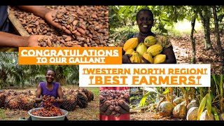 BEST FARMERS IN THE WESTERN NORTH REGION OF GHANA maize cassava cassavaflour plantain yam [upl. by Mallorie]